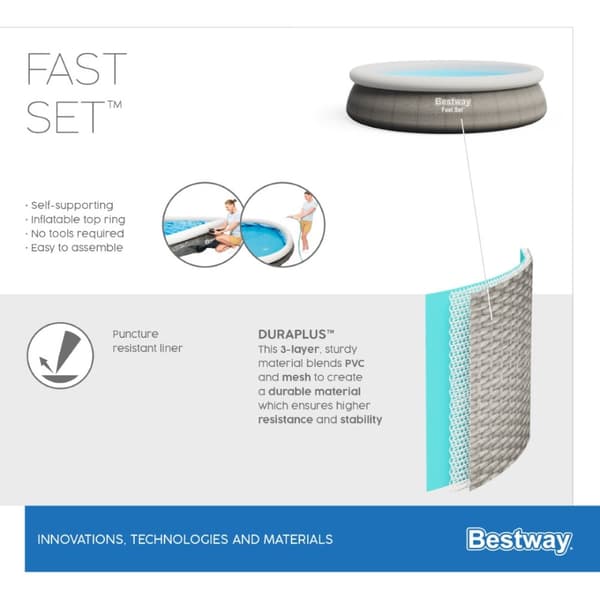 Bestway Fast Set Pool 366 x 76cm (Ny modell)
