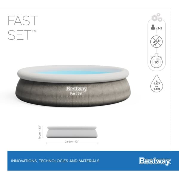 Bestway Fast Set Pool Set 366 x 76cm m. filter Pump