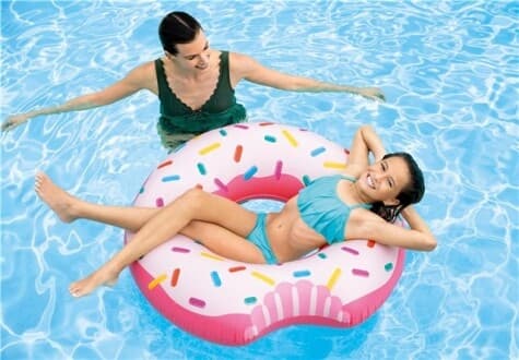 Intex Svømmering Rainbow Donut Tube 94 x 23 cm