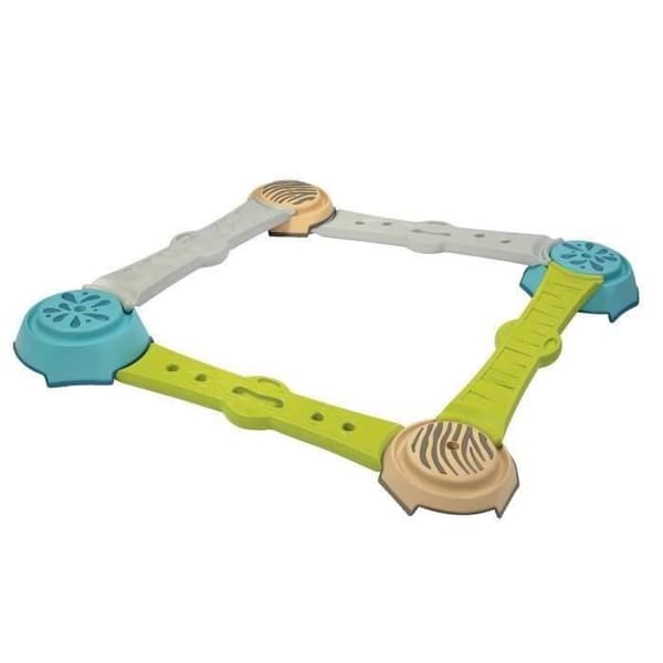 Smoby - Eventyrmotorikkursus - 4 klodser + 4 brætter - Balance, koordination, opvågning, sensorisk - Lavet i Frankrig