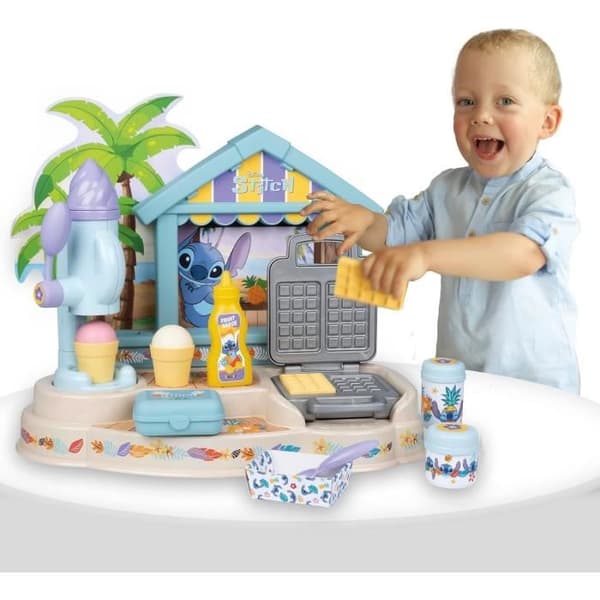 SMOBY - Stitch Gourmet Paillote - Glassmaskin och våffelmaskin