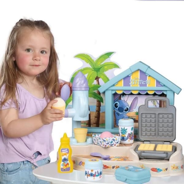 SMOBY - Stitch Gourmet Paillote - Glassmaskin och våffelmaskin
