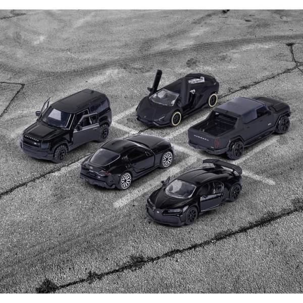 MAJORETTE - Presentförpackning - Black Edition 5-delars presentförpackning - Samlarfordon