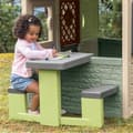 Miniatyrbild 3 av 6: Smoby Life - Picknickbord anpassningsbart till Smoby-hus - 2 bänkar
