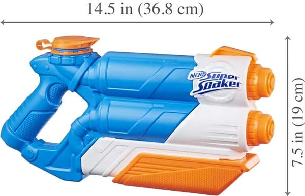 Vattenpistol 37 cm nerf super soaker twin tide vatten pistol