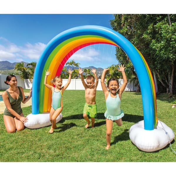 INTEX sprinkler Rainbow Cloud 300x109x180 cm flerfarvet