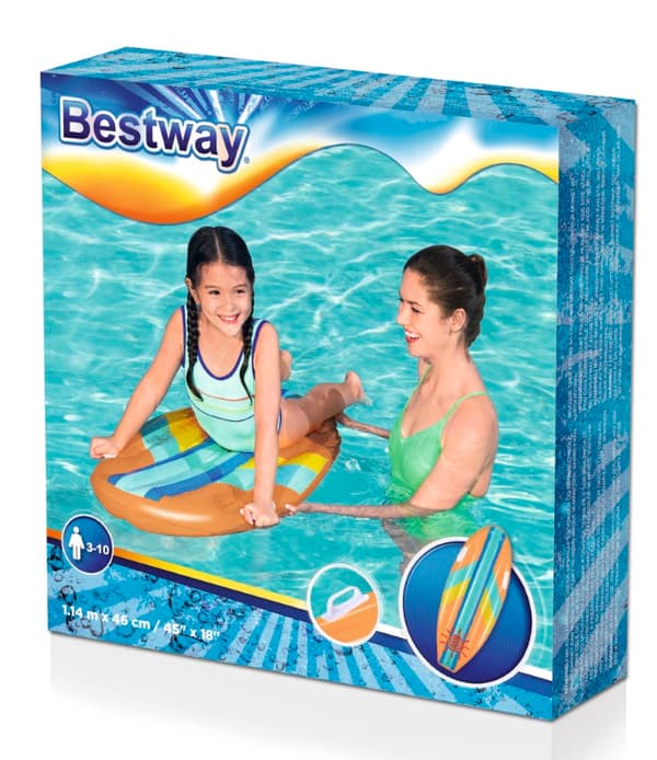 Bestway Surfbräda 114 x 46 cm, orange