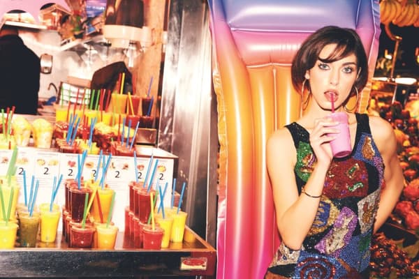 Bad Luftmadrass ''Fashion Rainbow'' 183 x 69 cm