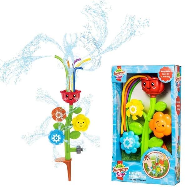 Blomstersprinkler om sommeren