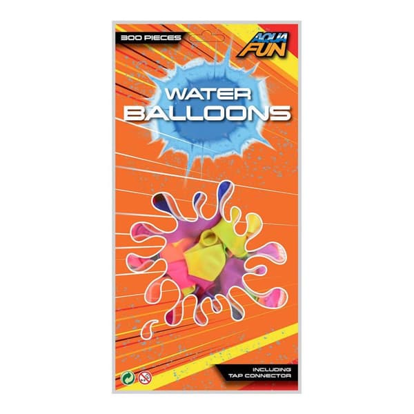 Aqua Fun Vandballoner Inkl. Tilslutning 300 stk