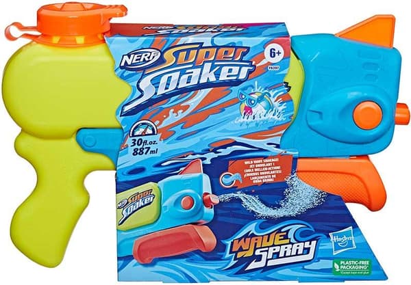 NERF Wave Spray 33 cm vannpistol med bølgefunksjon barn