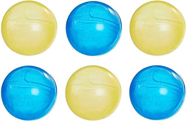 Nerf vanndyner 6 stk påfyllbare vannkrig vannballer