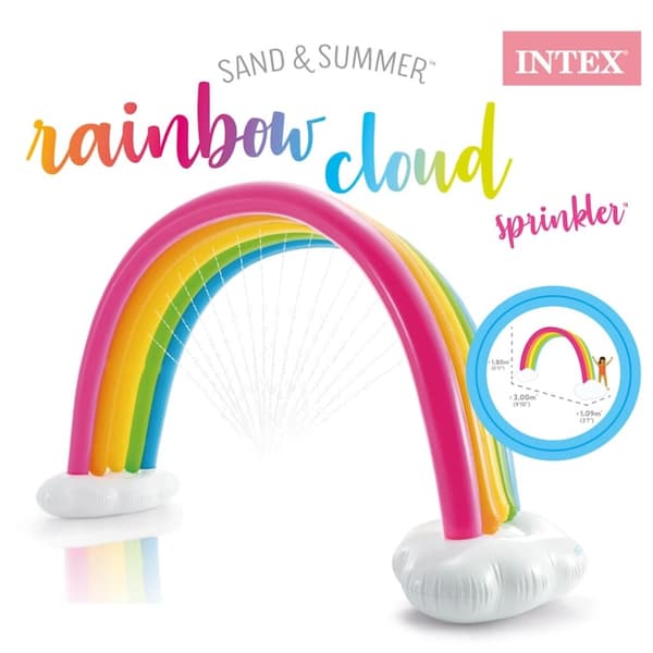 INTEX Regnbuespreder flerfarget 300x109x180 cm