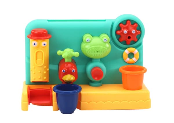 Barns badleksak Fountain Grinder Frog kran