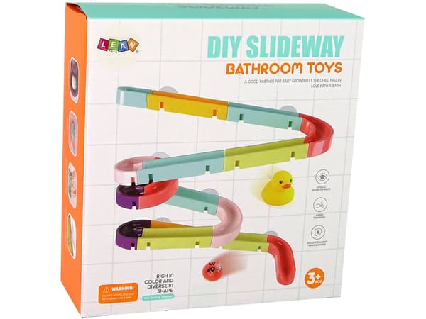 Spel Bath Toy Track Slide Duck Set 44 Elements