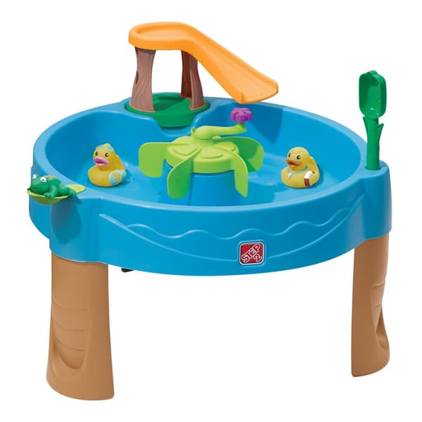 Step2 Duck Pond -vesipöytä ja 6 lisävarustetta | Vesilelut lapsille | Puutarhan vesipuistopöytä