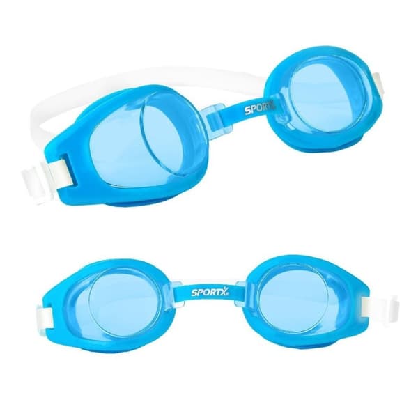 SportX Junior Svømmebriller 3 Stjerner Grøn/Blå/Orange Assorteret