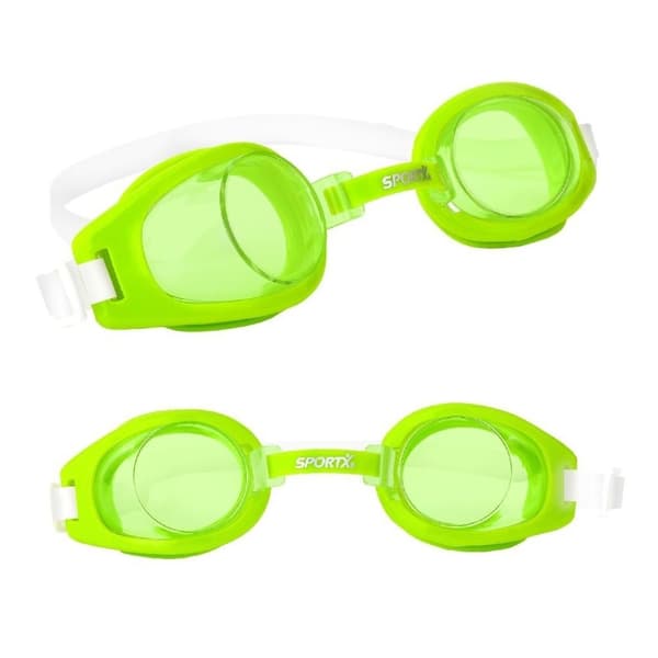 SportX Junior Svømmebriller 3 Stjerner Grøn/Blå/Orange Assorteret