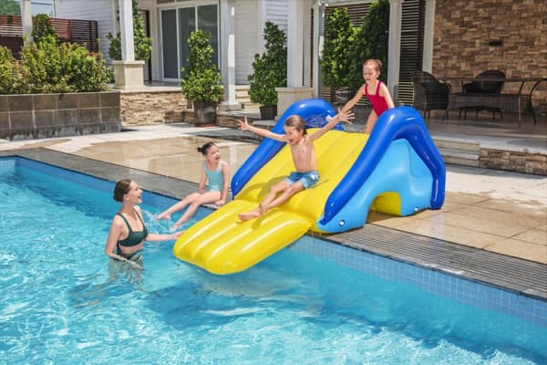 Bestway Gigant Uppblåsbar Poolrutschkana 247 x 124 x 100 cm