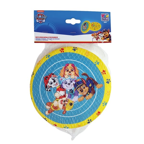 Paw Patrol Sponge Frisbee 19 cm Gul/Blå