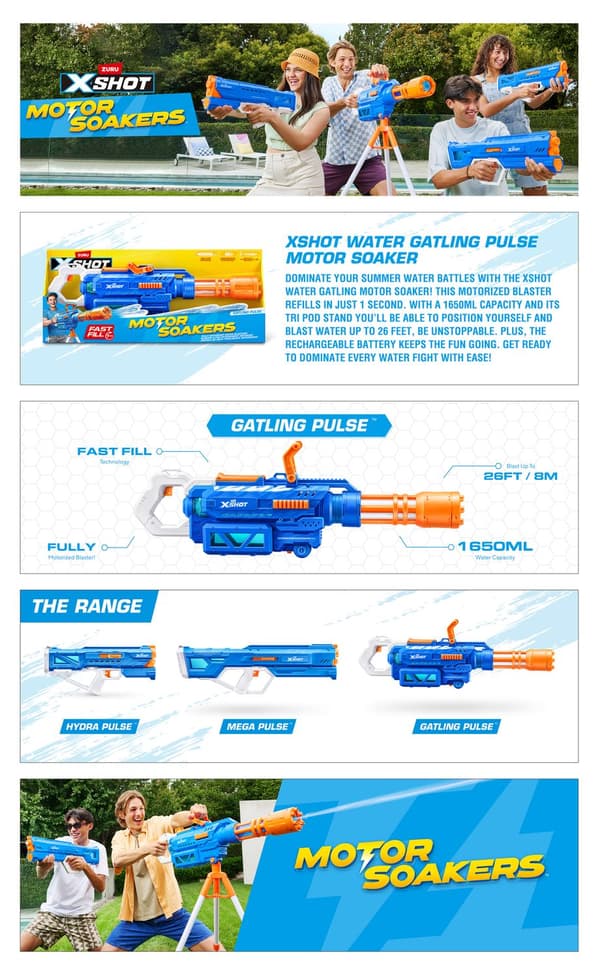 X-Shot Motor Soaker Gatling Pulse