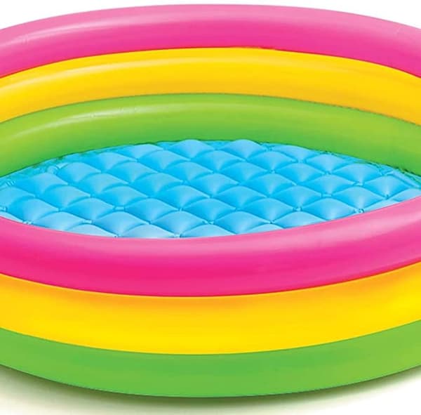 Oppustelige pool farvede ringe 147x33cm Intex