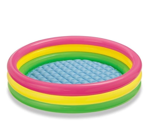 Oppustelige pool farvede ringe 147x33cm Intex