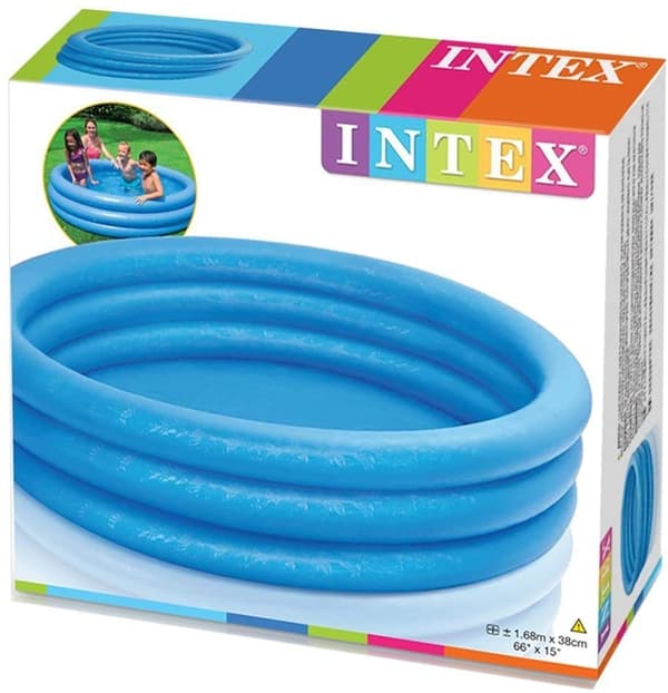 Ilmatäytteiset altaan siniset renkaat 168x38cm Intex
