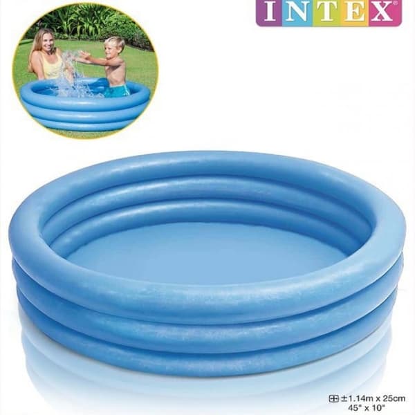 Ilmatäytteiset altaan siniset renkaat 114x25cm Intex