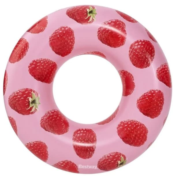 Oppustelig svømmering duftende 119 cm Raspberries Bestway