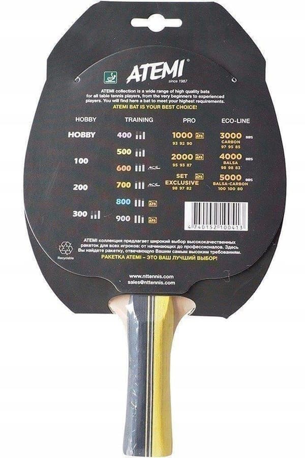 ATEMI 500 NY bordtennisketcher