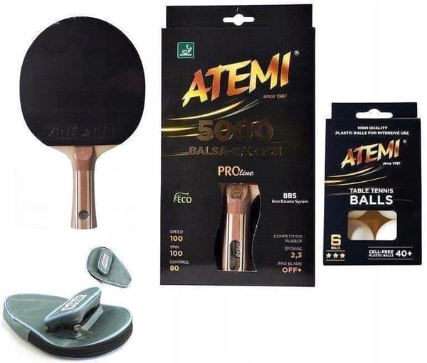 ATEMI 5000 AN tennisracket + överdrag + bollar***
