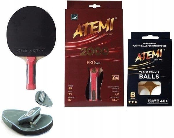 ATEMI 2000 CV tennismaila + suojus + pallot***