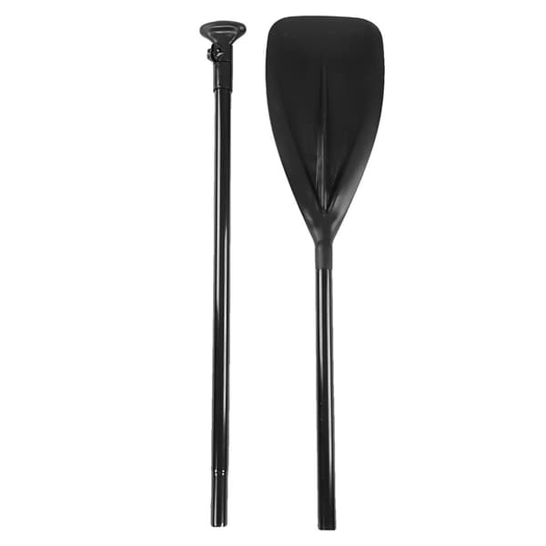 Justerbart SUP-paddel, lättviktsdesign, hållbar aluminiumlegering,svart