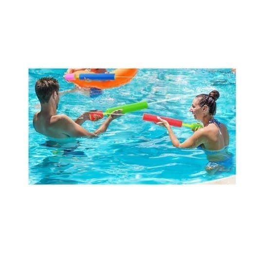 Lollanda Vandpistol 33 cm, Vandpistol - Farverigt skumlegetøj til børn, 8/16 stk, til Sommer, Strand & Pool