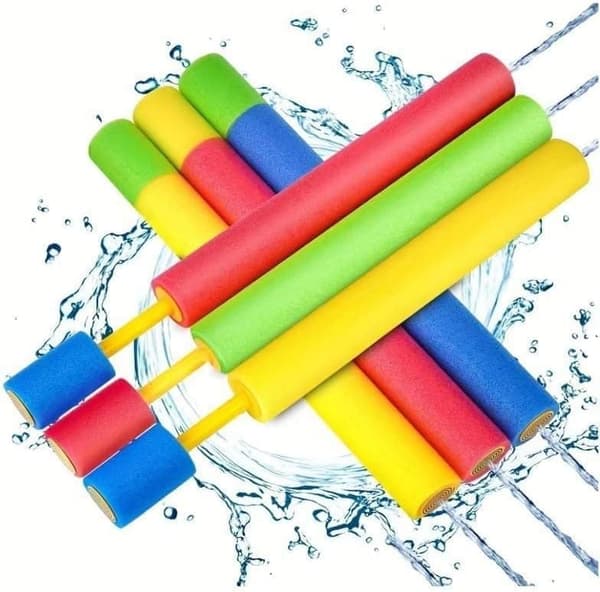 Lollanda Vandpistol 33 cm, Vandpistol - Farverigt skumlegetøj til børn, 8/16 stk, til Sommer, Strand & Pool