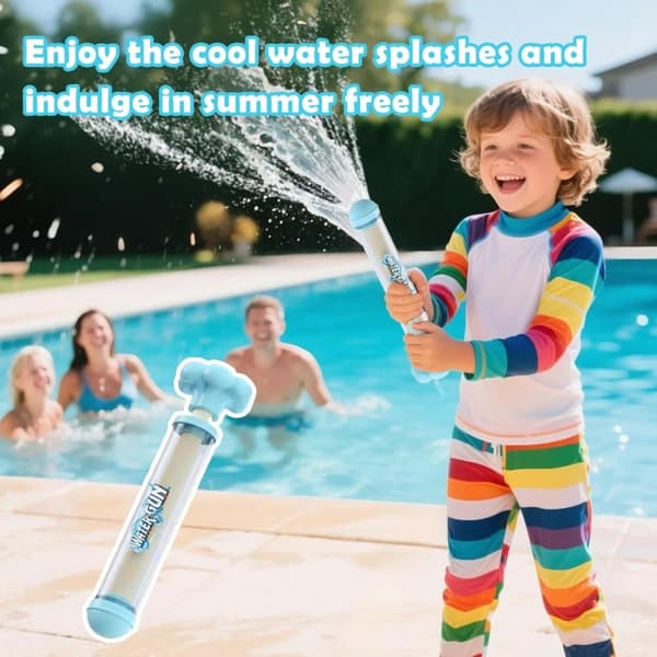 Moorle 4-Pack Vattenpistoler med Fyrverkeri-Spray, Vattengevär / Vattenpistol för Sommar, Strand & Pool - Sommarleksak