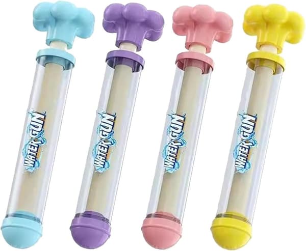 Moorle 4-Pack Vattenpistoler med Fyrverkeri-Spray, Vattengevär / Vattenpistol för Sommar, Strand & Pool - Sommarleksak