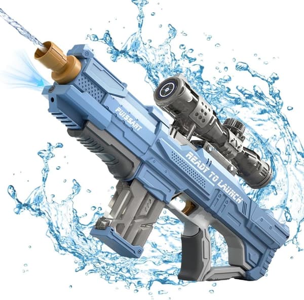 Moorle Automatisk Vandpistol 450 cc - 9 m Skydebane, Batteridrevet Vandblæser, Automatisk genopfyldning