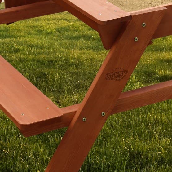 Trin 2 - Dave Sand & Vand Picnic Bord Brun