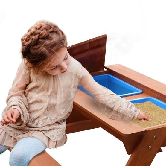 Trin 2 - Dave Sand & Vand Picnic Bord Brun