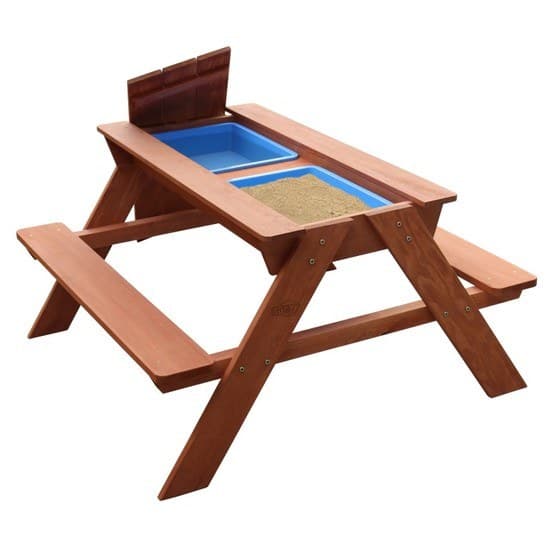 Trin 2 - Dave Sand & Vand Picnic Bord Brun