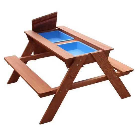 Trin 2 - Dave Sand & Vand Picnic Bord Brun