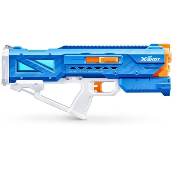 Motoriseret vandpistol - ZURU - X-SHOT Hydra Pulse - Hurtig påfyldning - Genopladeligt batteri - 9m rækkevidde - 650ml tank
