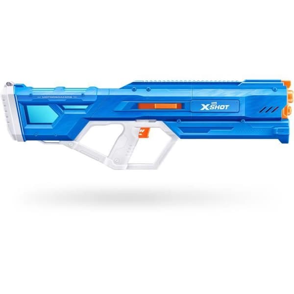 Motoriseret vandpistol - ZURU - X-SHOT Mega Pulse - Hurtig påfyldning - Genopladeligt batteri - 9 m rækkevidde - 1,1 L tank