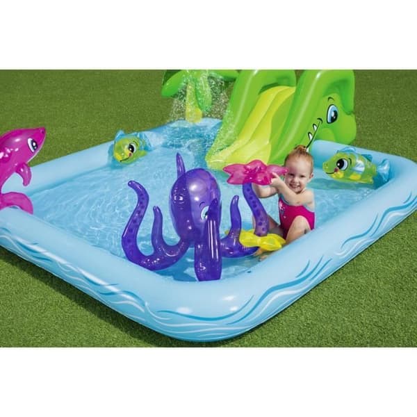 BESTWAY Fantastic Aquarium 239 x 206 x 86 cm Barnpool Lekplats med fontän