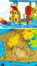Miniatyrbild 5 av 8: Multinivå Vattenbord för Flera Barn – 3 Nivåer, Sand- och Vattenspel, Utomhusleksak för Barn, Vattenlek i Trädgården