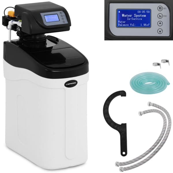 Vedenpehmennin ja kalkinpoisto automaattiventtiilillä 6,5 l 3,3 W LCD