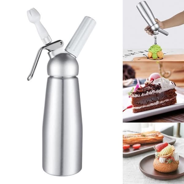 Chantilly Siphon - Professionell - 500ml - Aluminium - 3 munstycken - 70°C max