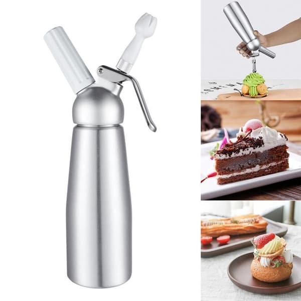 Chantilly Siphon - Professionell - 500ml - Aluminium - 3 munstycken - 70°C max
